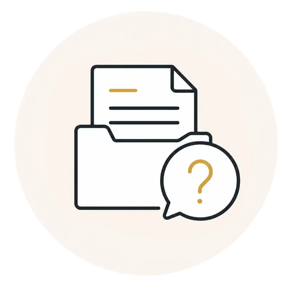 case inquiry icon